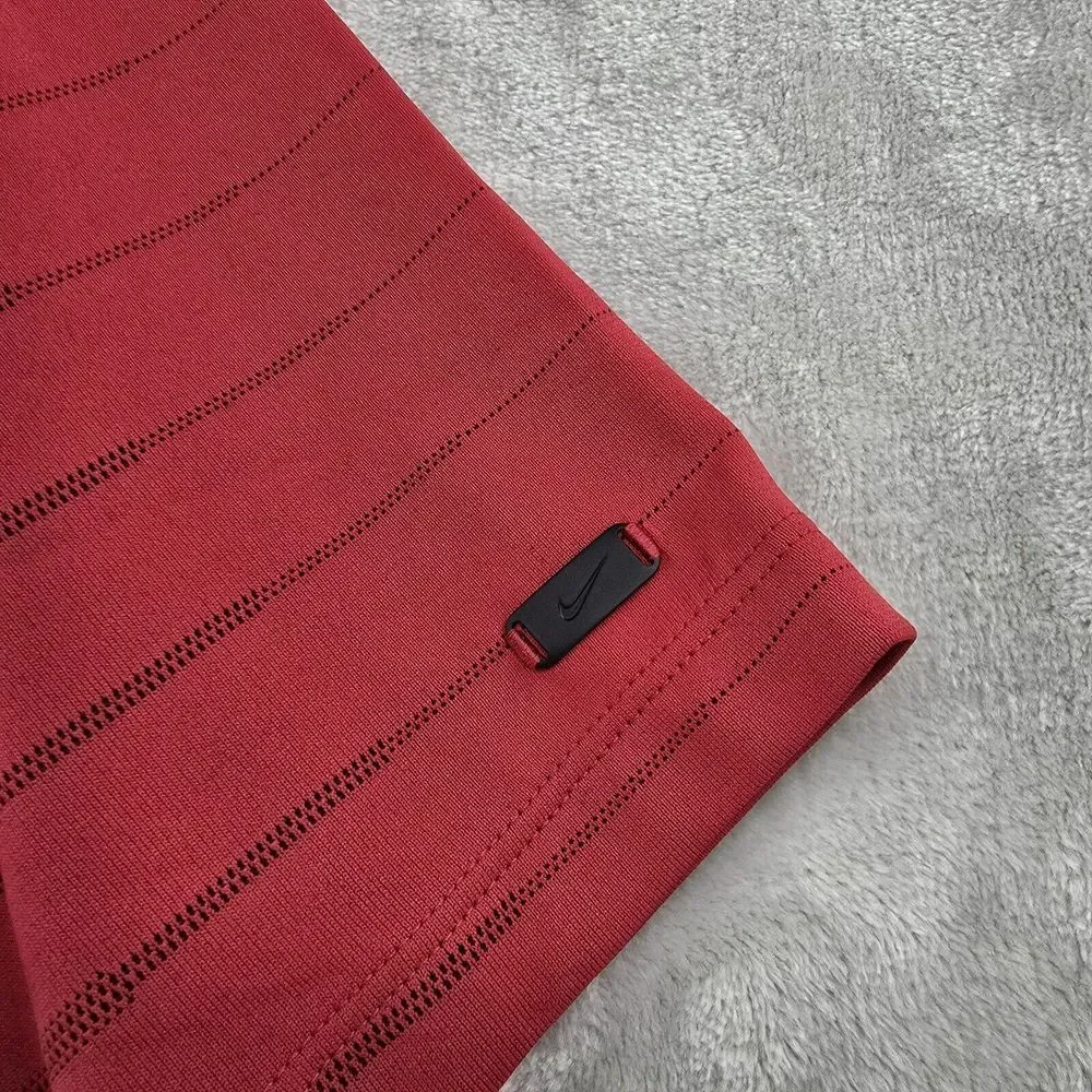 76ers NBA Performance Polo Mens‎ Medium Nike Tiger Woods Red Dri-fit